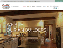 Tablet Screenshot of durianbuilders.com